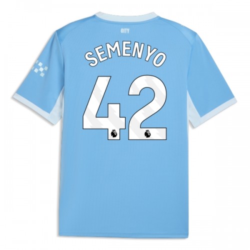 Maglia Manchester City Semenyo 42 Primo 2026-27 Maniche Corte - Uomo Maglia Manchester City Semenyo 42 Primo 2026-27 Maniche Corte - Uomo