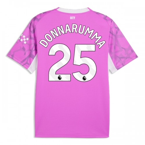 Maglia Portiere Manchester City Donnarumma 25 Secondo 2026-27 Maniche Corte Rosa - Uomo Maglia Portiere Manchester City Donnarumma 25 Secondo 2026-27 Maniche Corte Rosa - Uomo