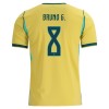 Maglia Brasile Bruno Guimaraes 8 Primo Mondiali 2026 Maniche Corte - Uomo