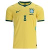 Maglia Brasile Bruno Guimaraes 8 Primo Mondiali 2026 Maniche Corte - Uomo