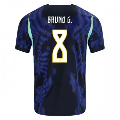 Maglia Brasile Bruno Guimaraes 8 Secondo Mondiali 2026 Maniche Corte - Uomo Maglia Brasile Bruno Guimaraes 8 Secondo Mondiali 2026 Maniche Corte - Uomo