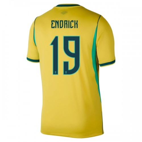 Maglia Brasile Endrick 19 Primo Mondiali 2026 Maniche Corte - Uomo Maglia Brasile Endrick 19 Primo Mondiali 2026 Maniche Corte - Uomo