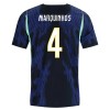 Maglia Brasile Marquinhos 4 Secondo Mondiali 2026 Maniche Corte - Uomo