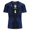 Maglia Brasile Marquinhos 4 Secondo Mondiali 2026 Maniche Corte - Uomo