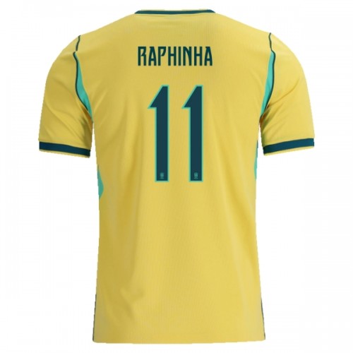 Maglia Brasile Raphinha 11 Primo Mondiali 2026 Maniche Corte - Uomo Maglia Brasile Raphinha 11 Primo Mondiali 2026 Maniche Corte - Uomo