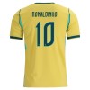 Maglia Brasile Ronaldinho 10 Primo Mondiali 2026 Maniche Corte - Uomo
