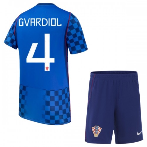 Divisa Croazia Gvardiol 4 Secondo Mondiali 2026 Maniche Corte - Bambino Divisa Croazia Gvardiol 4 Secondo Mondiali 2026 Maniche Corte - Bambino