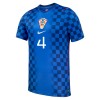 Maglia Croazia Gvardiol 4 Secondo Mondiali 2026 Maniche Corte - Uomo
