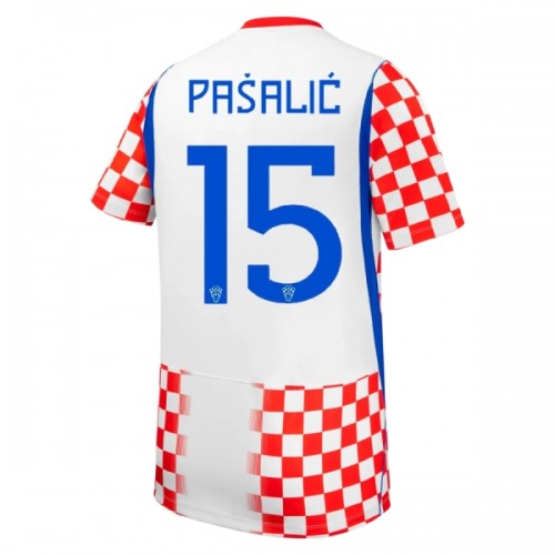 Maglia Croazia Pasalic 15 Primo Mondiali 2026 Maniche Corte - Uomo Maglia Croazia Pasalic 15 Primo Mondiali 2026 Maniche Corte - Uomo