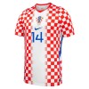 Maglia Croazia Perišić 14 Primo Mondiali 2026 Maniche Corte - Uomo