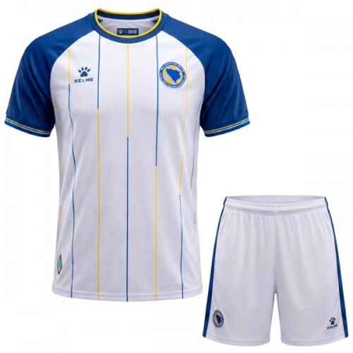Divisa Bosnia and Herzegovina Secondo Mondiali 2026 Maniche Corte - Bambino Divisa Bosnia and Herzegovina Secondo Mondiali 2026 Maniche Corte - Bambino