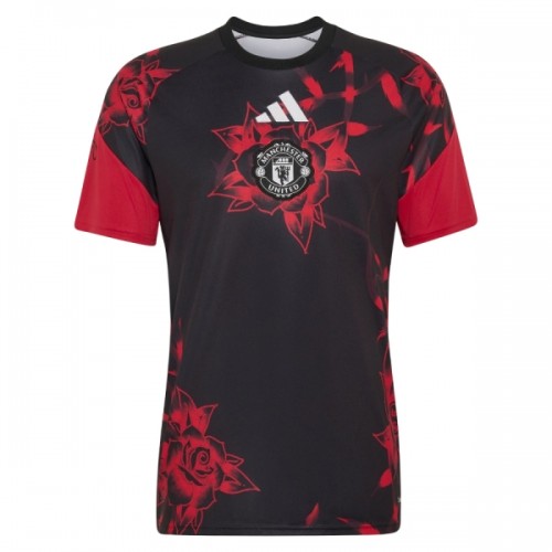Maglia Manchester United Rose Pre-Match 2026-27 Maniche Corte - Uomo Maglia Manchester United Rose Pre-Match 2026-27 Maniche Corte - Uomo
