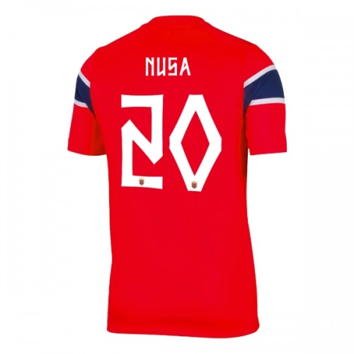 Maglia Norvegia Nusa 7 Primo Mondiali 2026 Maniche Corte - Uomo Maglia Norvegia Nusa 7 Primo Mondiali 2026 Maniche Corte - Uomo