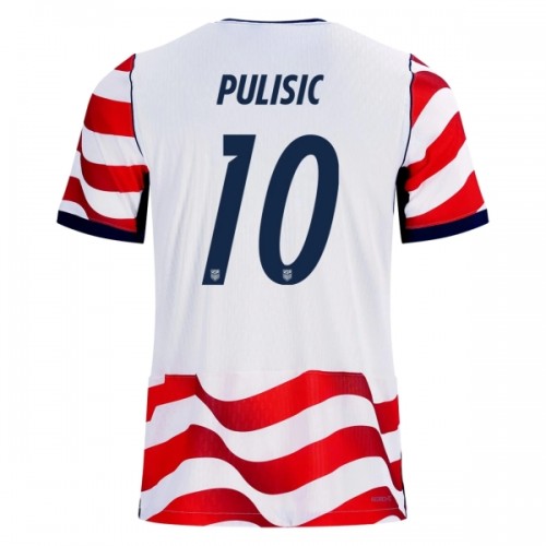 Maglia Stati Uniti Pulisic 10 Primo Mondiali 2026 Maniche Corte - Uomo Maglia Stati Uniti Pulisic 10 Primo Mondiali 2026 Maniche Corte - Uomo