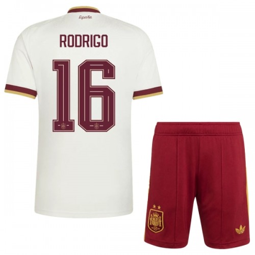 Divisa Spagna 2 Stars Rodrigo 16 Secondo Mondiali 2026 Maniche Corte - Bambino Divisa Spagna 2 Stars Rodrigo 16 Secondo Mondiali 2026 Maniche Corte - Bambino
