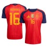 Maglia Spagna 2 Stars Rodrigo 16 Primo Mondiali 2026 Maniche Corte - Uomo Maglia Spagna 2 Stars Rodrigo 16 Primo Mondiali 2026 Maniche Corte - Uomo
