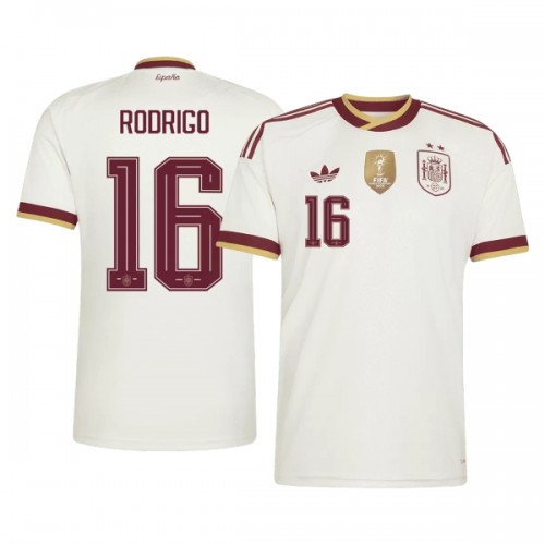 Maglia Spagna 2 Stars Rodrigo 16 Secondo Mondiali 2026 Maniche Corte - Uomo Maglia Spagna 2 Stars Rodrigo 16 Secondo Mondiali 2026 Maniche Corte - Uomo