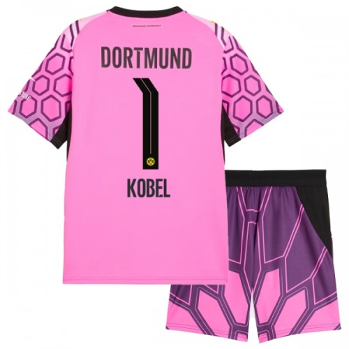 Divisa Portiere Borussia Dortmund Kobel 1 Secondo 2026-27 Maniche Corte Rosa - Bambino Divisa Portiere Borussia Dortmund Kobel 1 Secondo 2026-27 Maniche Corte Rosa - Bambino