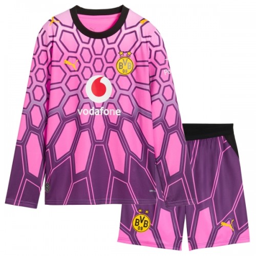 Divisa Portiere Borussia Dortmund Secondo 2026-27 Maniche Lunghe Rosa - Bambino Divisa Portiere Borussia Dortmund Secondo 2026-27 Maniche Lunghe Rosa - Bambino