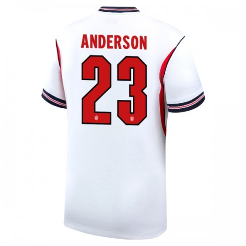 Maglia Inghilterra Elliot Anderson 23 Primo Mondiali 2026 Maniche Corte - Uomo Maglia Inghilterra Elliot Anderson 23 Primo Mondiali 2026 Maniche Corte - Uomo