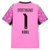 Maglia Portiere Borussia Dortmund Kobel 1 Secondo 2026-27 Maniche Corte Rosa - Uomo