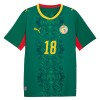 Maglia Senegal Sarr 18 Secondo Mondiali 2026 Maniche Corte - Uomo