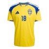 Maglia Svezia Ayari 18 Primo Mondiali 2026 Maniche Corte - Uomo