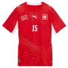 Maglia Svizzera Djibril Sow 15 Primo Mondiali 2026 Maniche Corte - Uomo