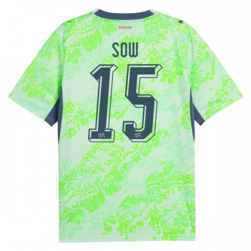 Maglia Svizzera Djibril Sow 15 Secondo Mondiali 2026 Maniche Corte - Uomo Maglia Svizzera Djibril Sow 15 Secondo Mondiali 2026 Maniche Corte - Uomo