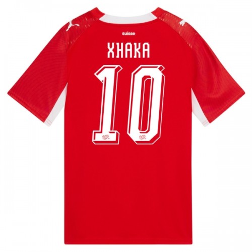 Maglia Svizzera Granit Xhaka 10 Primo Mondiali 2026 Maniche Corte - Uomo Maglia Svizzera Granit Xhaka 10 Primo Mondiali 2026 Maniche Corte - Uomo