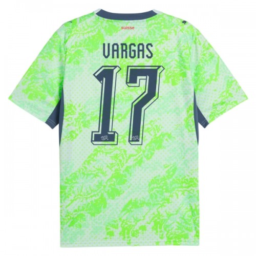 Maglia Svizzera Vargas 17 Secondo Mondiali 2026 Maniche Corte - Uomo Maglia Svizzera Vargas 17 Secondo Mondiali 2026 Maniche Corte - Uomo