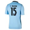Maglia Uruguay Federico Valverde 15 Primo Mondiali 2026 Maniche Corte - Uomo
