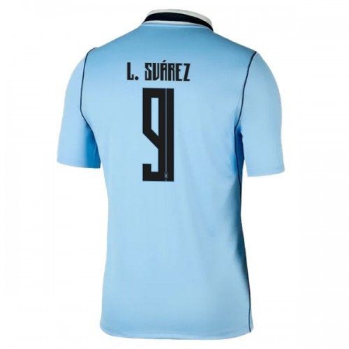 Maglia Uruguay Luis Suarez 9 Primo Mondiali 2026 Maniche Corte - Uomo Maglia Uruguay Luis Suarez 9 Primo Mondiali 2026 Maniche Corte - Uomo