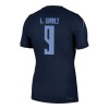 Maglia Uruguay Luis Suarez 9 Secondo Mondiali 2026 Maniche Corte - Uomo Maglia Uruguay Luis Suarez 9 Secondo Mondiali 2026 Maniche Corte - Uomo