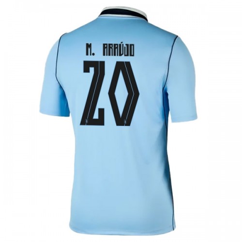 Maglia Uruguay Maximiliano Araujo 20 Primo Mondiali 2026 Maniche Corte - Uomo Maglia Uruguay Maximiliano Araujo 20 Primo Mondiali 2026 Maniche Corte - Uomo