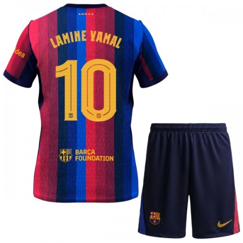 Divisa Barcellona Lamine Yamal 10 Primo 2026-27 Maniche Corte - Bambino Divisa Barcellona Lamine Yamal 10 Primo 2026-27 Maniche Corte - Bambino