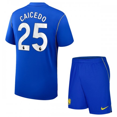 Divisa Chelsea Caicedo 25 Primo 2026-27 Maniche Corte - Bambino Divisa Chelsea Caicedo 25 Primo 2026-27 Maniche Corte - Bambino