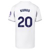 Divisa Tottenham Hotspur Kudus 20 Primo 2026-27 Maniche Corte - Bambino