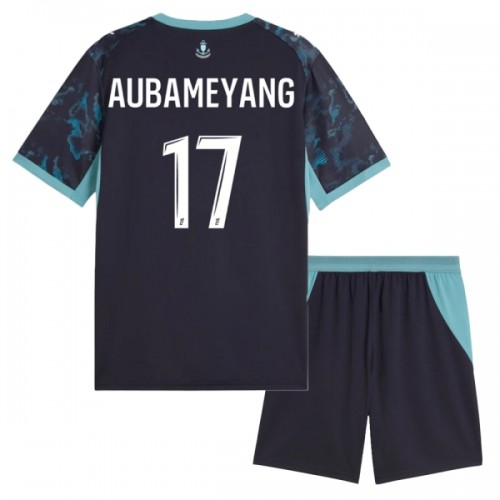 Divisa Olympique de Marseille Aubameyang 17 Secondo 2026-27 Maniche Corte - Bambino Divisa Olympique de Marseille Aubameyang 17 Secondo 2026-27 Maniche Corte - Bambino