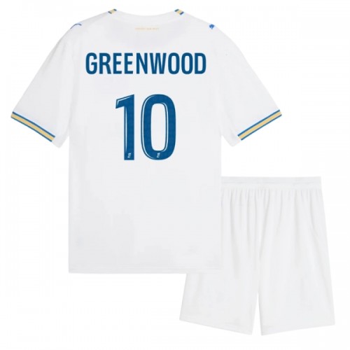 Divisa Olympique de Marseille Greenwood 10 Primo 2026-27 Maniche Corte - Bambino Divisa Olympique de Marseille Greenwood 10 Primo 2026-27 Maniche Corte - Bambino