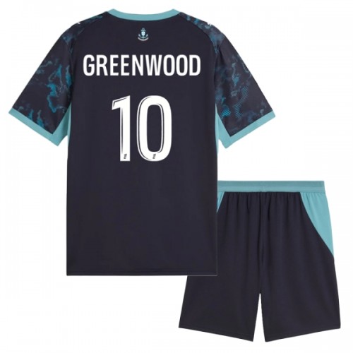 Divisa Olympique de Marseille Greenwood 10 Secondo 2026-27 Maniche Corte - Bambino Divisa Olympique de Marseille Greenwood 10 Secondo 2026-27 Maniche Corte - Bambino
