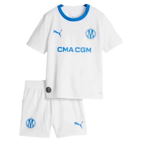 Divisa Olympique de Marseille Primo 2026-27 Maniche Corte - Bambino Divisa Olympique de Marseille Primo 2026-27 Maniche Corte - Bambino