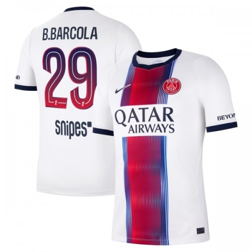 Maglia Paris Saint Germain Bradley Barcola 29 Secondo 2026-27 Maniche Corte - Uomo Maglia Paris Saint Germain Bradley Barcola 29 Secondo 2026-27 Maniche Corte - Uomo