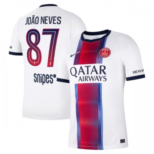 Maglia Paris Saint Germain Joao Neves 87 Secondo 2026-27 Maniche Corte - Uomo Maglia Paris Saint Germain Joao Neves 87 Secondo 2026-27 Maniche Corte - Uomo