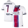 Maglia Paris Saint Germain Kvaratskhelia 7 Secondo 2026-27 Maniche Corte - Uomo Maglia Paris Saint Germain Kvaratskhelia 7 Secondo 2026-27 Maniche Corte - Uomo