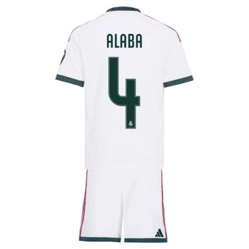 Divisa Real Madrid Alaba 4 Primo 2026-27 Maniche Corte - Bambino Divisa Real Madrid Alaba 4 Primo 2026-27 Maniche Corte - Bambino