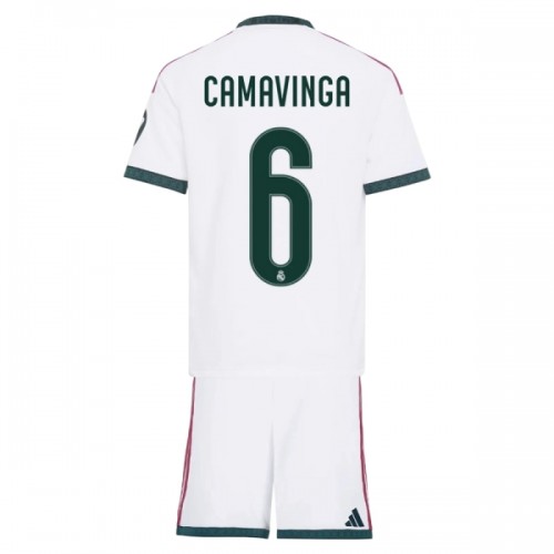 Divisa Real Madrid Camavinga 6 Primo 2026-27 Maniche Corte - Bambino Divisa Real Madrid Camavinga 6 Primo 2026-27 Maniche Corte - Bambino