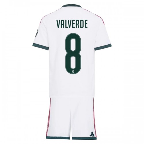 Divisa Real Madrid Valverde 8 Primo 2026-27 Maniche Corte - Bambino Divisa Real Madrid Valverde 8 Primo 2026-27 Maniche Corte - Bambino