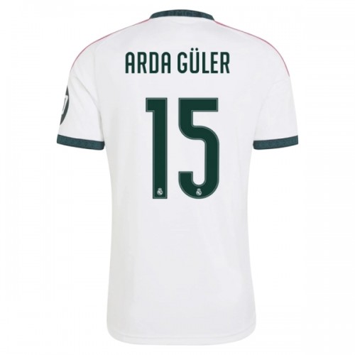 Maglia Real Madrid Arda Guler 15 Primo 2026-27 Maniche Corte - Uomo Maglia Real Madrid Arda Guler 15 Primo 2026-27 Maniche Corte - Uomo