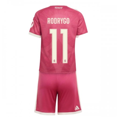 Divisa Real Madrid Rodrygo 11 Terzo 2026-27 Maniche Corte - Bambino Divisa Real Madrid Rodrygo 11 Terzo 2026-27 Maniche Corte - Bambino
